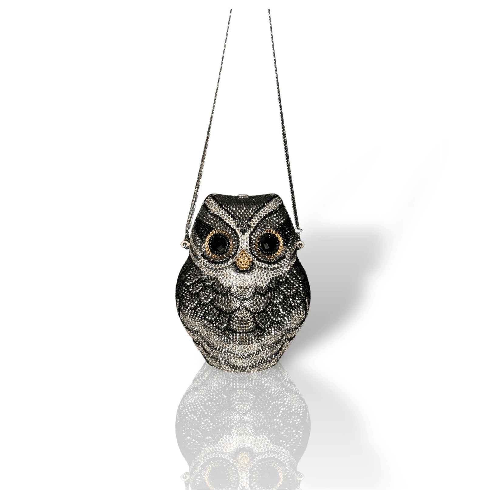 Lucky owl crystal rhinestone clutch, Gold crystal rhinestone clutch, Crystal owl clutch, Owl lover popular clutch, Bridal clutch, Party clutch