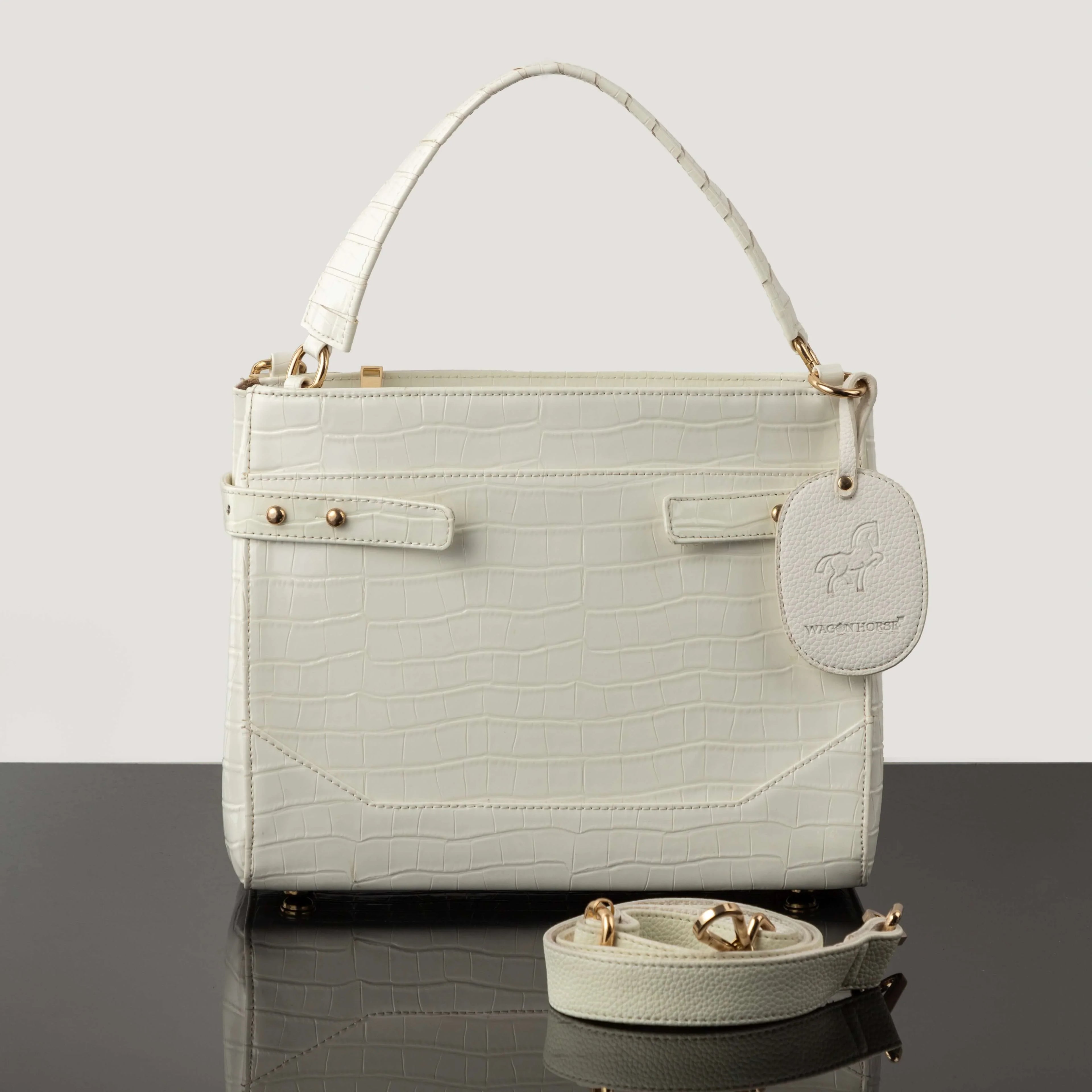Medusa Croco Bag - Wagon Horse
