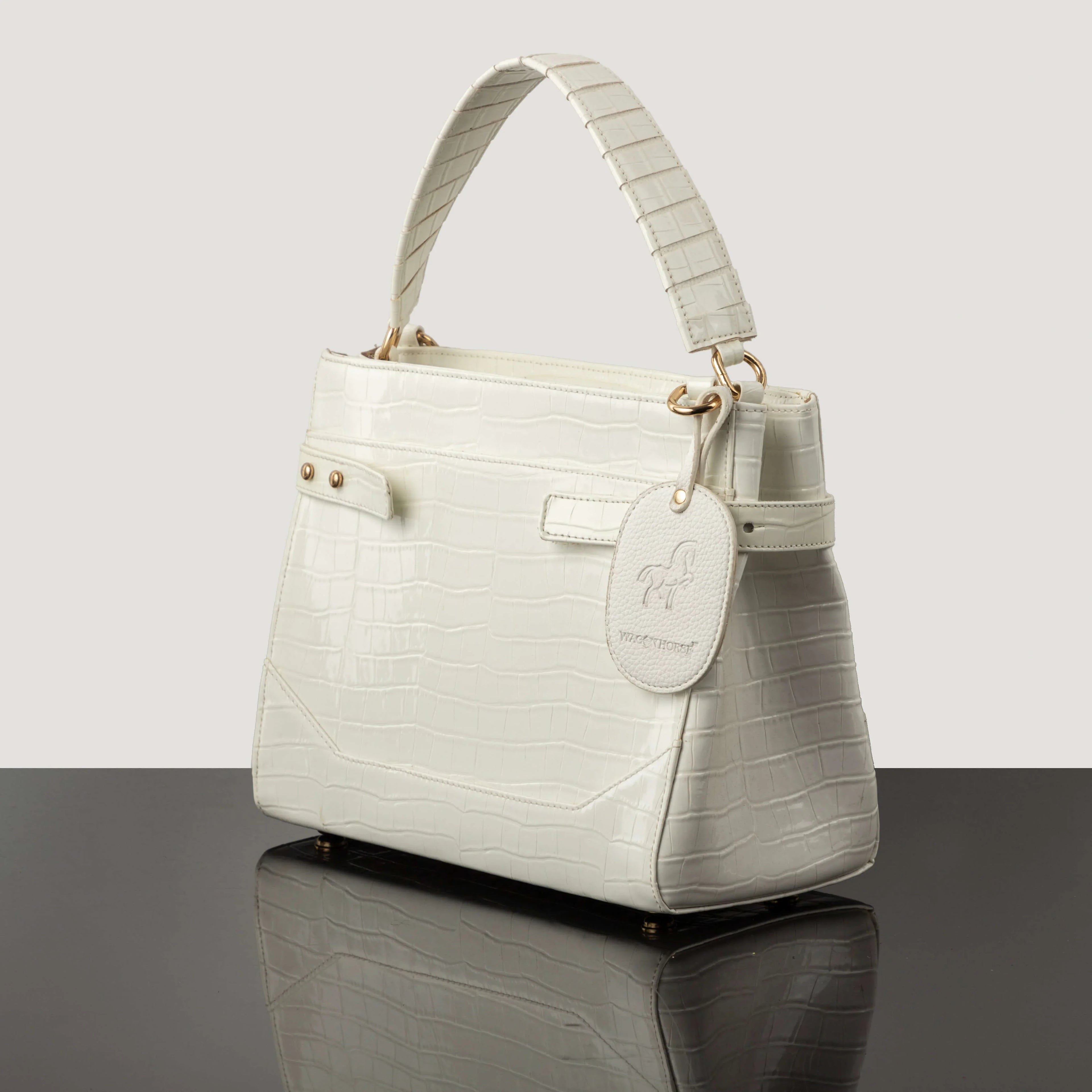 Medusa Croco Bag - Wagon Horse