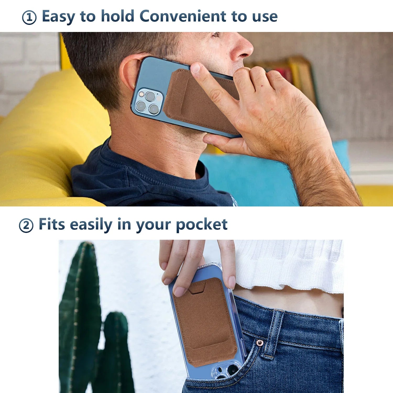 NEVERLOST Magsafe flip Wallet with INBUILT Apple Find My – Secure Card Storage & Tracking - Wagon Horse