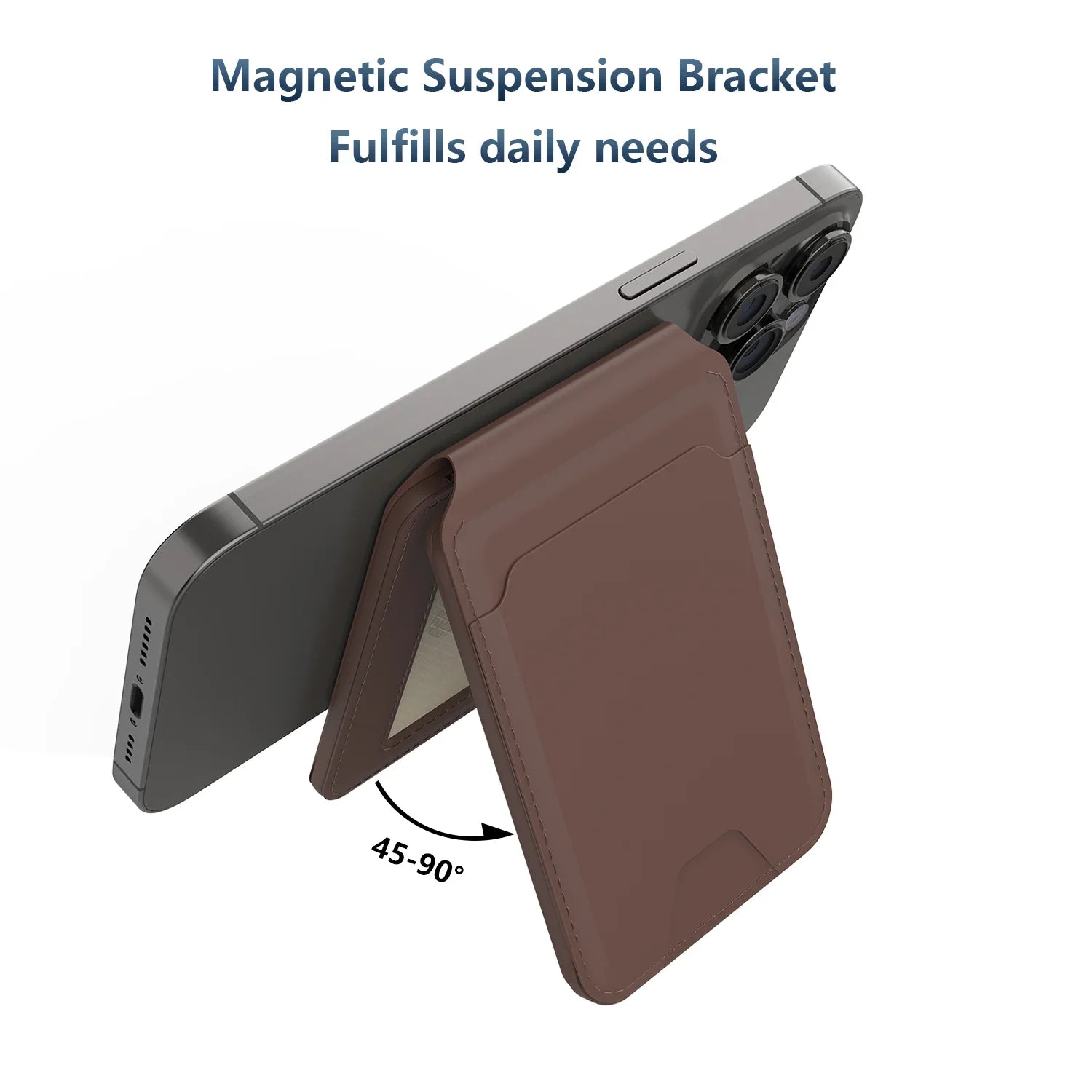 NEVERLOST Magsafe flip Wallet with INBUILT Apple Find My – Secure Card Storage & Tracking - Wagon Horse