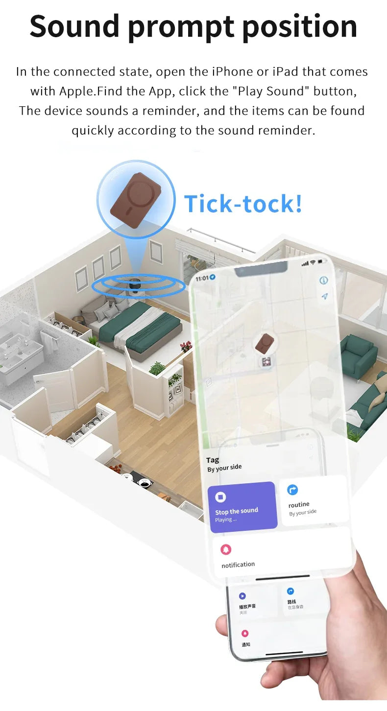 NEVERLOST Magsafe flip Wallet with INBUILT Apple Find My – Secure Card Storage & Tracking - Wagon Horse