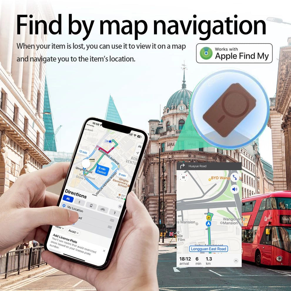 Magsafe flip Wallet with INBUILT Apple Find My – Secure Card Storage & Tracking