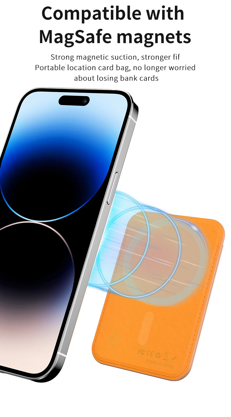 NEVERLOST MagSafe Cardholder with INBUILT Apple Find My – Secure Card Storage & Tracking