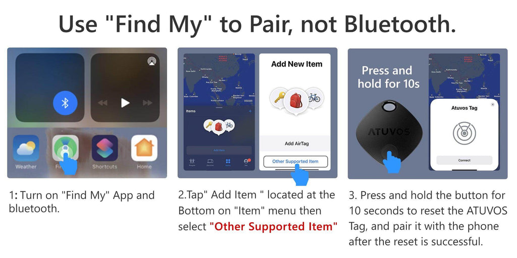 NEVERLOST Item Finder Tag (apple MFI certified) (ios only)