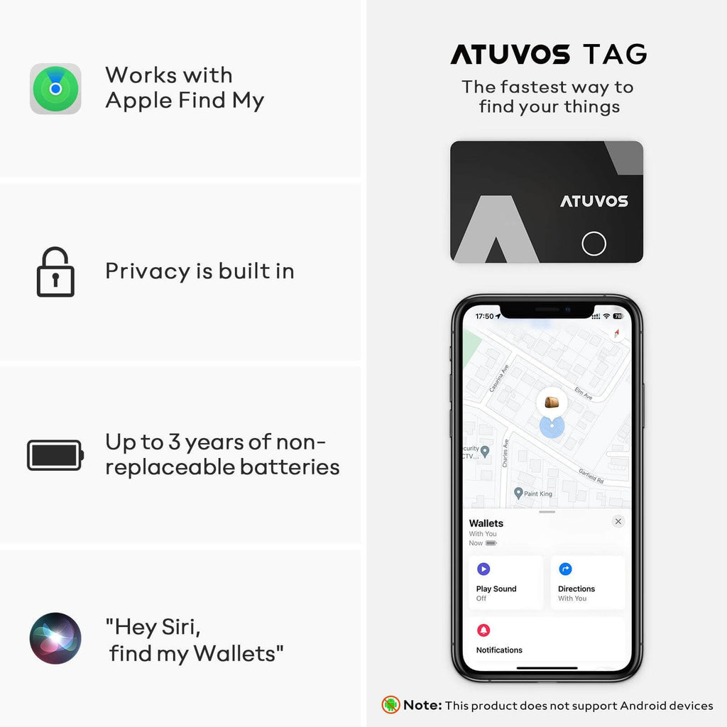 NEVERLOST wallet tracker Card (apple MFI certified) (ios only)