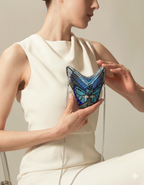 Butterfly Blue Clutch