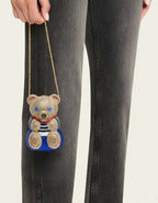 Spencer Bear Blue clutch