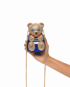 Spencer Bear Blue clutch