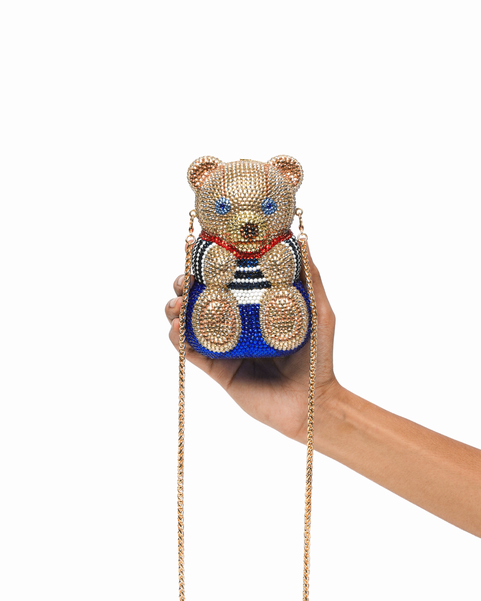 Spencer Bear Blue clutch