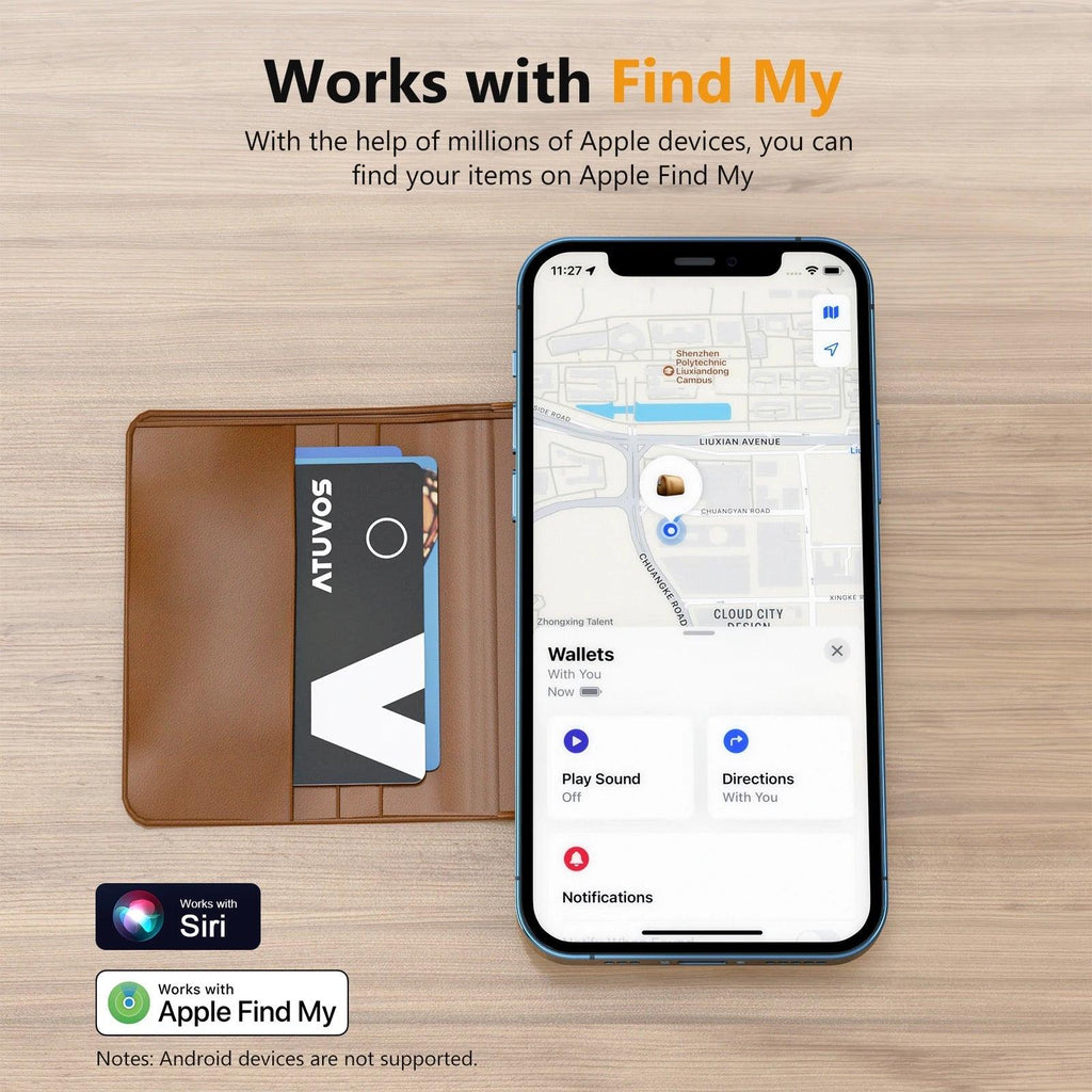 NEVERLOST wallet tracker Card (apple MFI certified) (ios only)