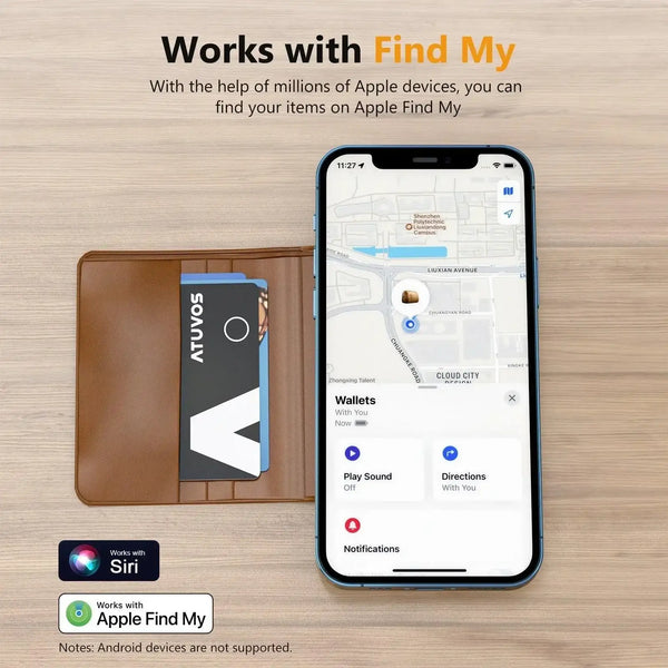 NEVERLOST wallet tracker Card (apple MFI certified) (ios only) - Wagon Horse