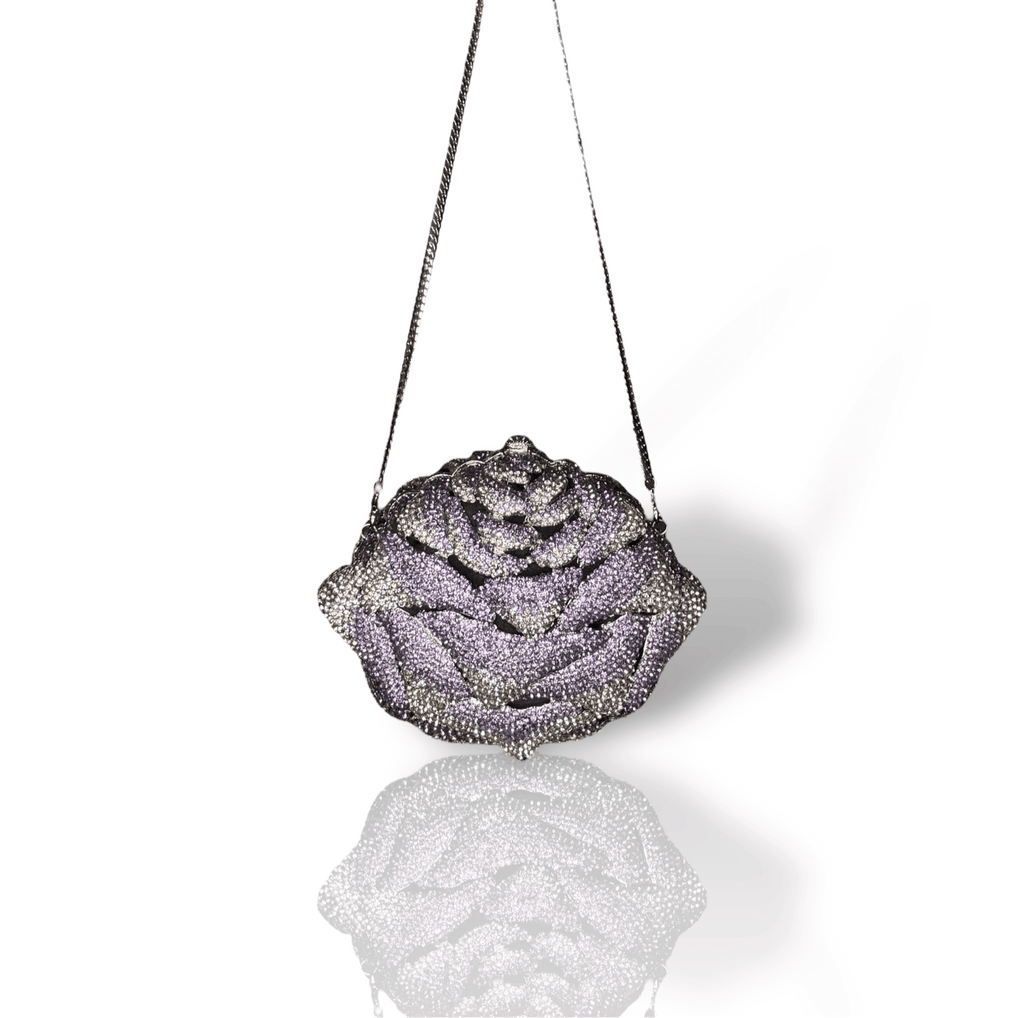 Peony Amethyst Clutch