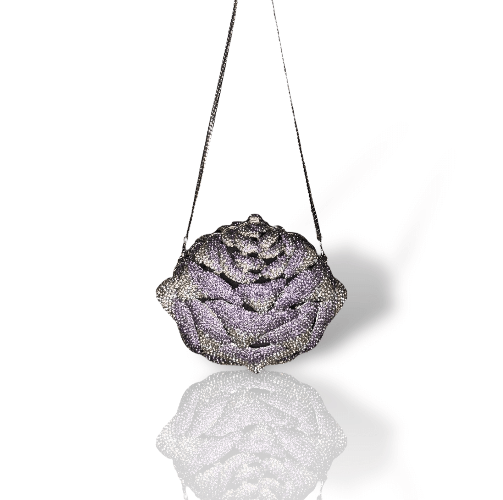 Peony Amethyst Clutch