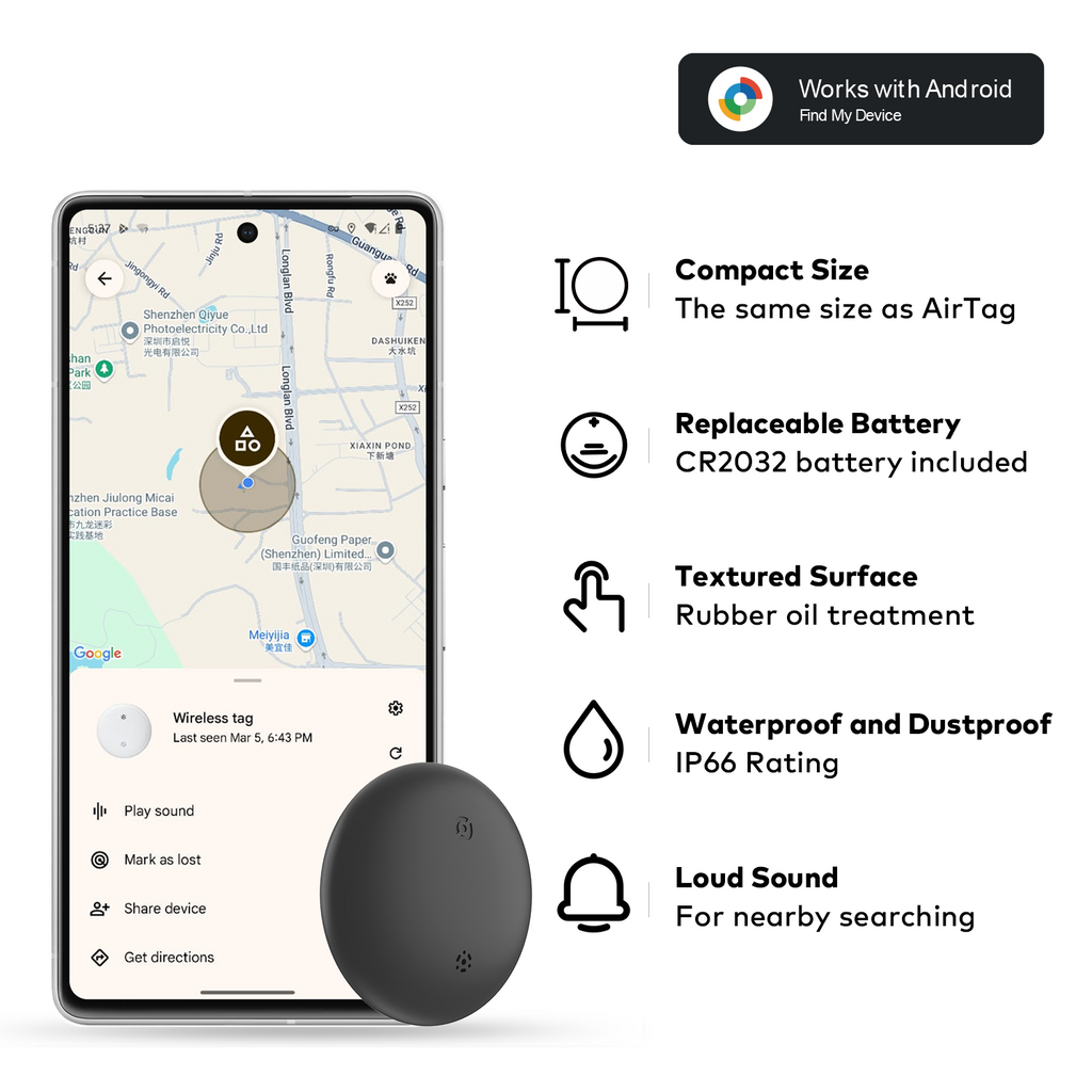 NEVERLOST Android tag (Google certified)