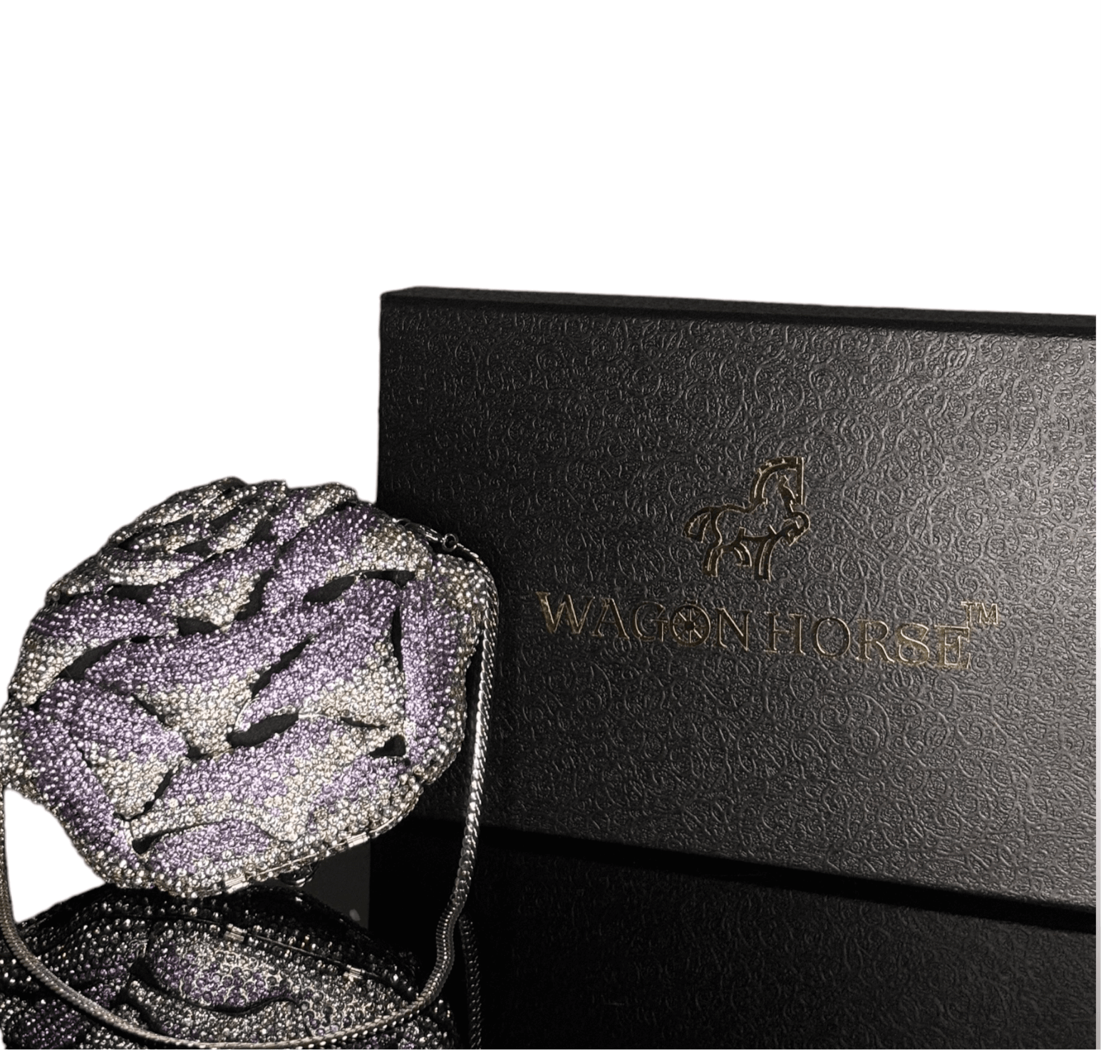 Peony Amethyst Clutch