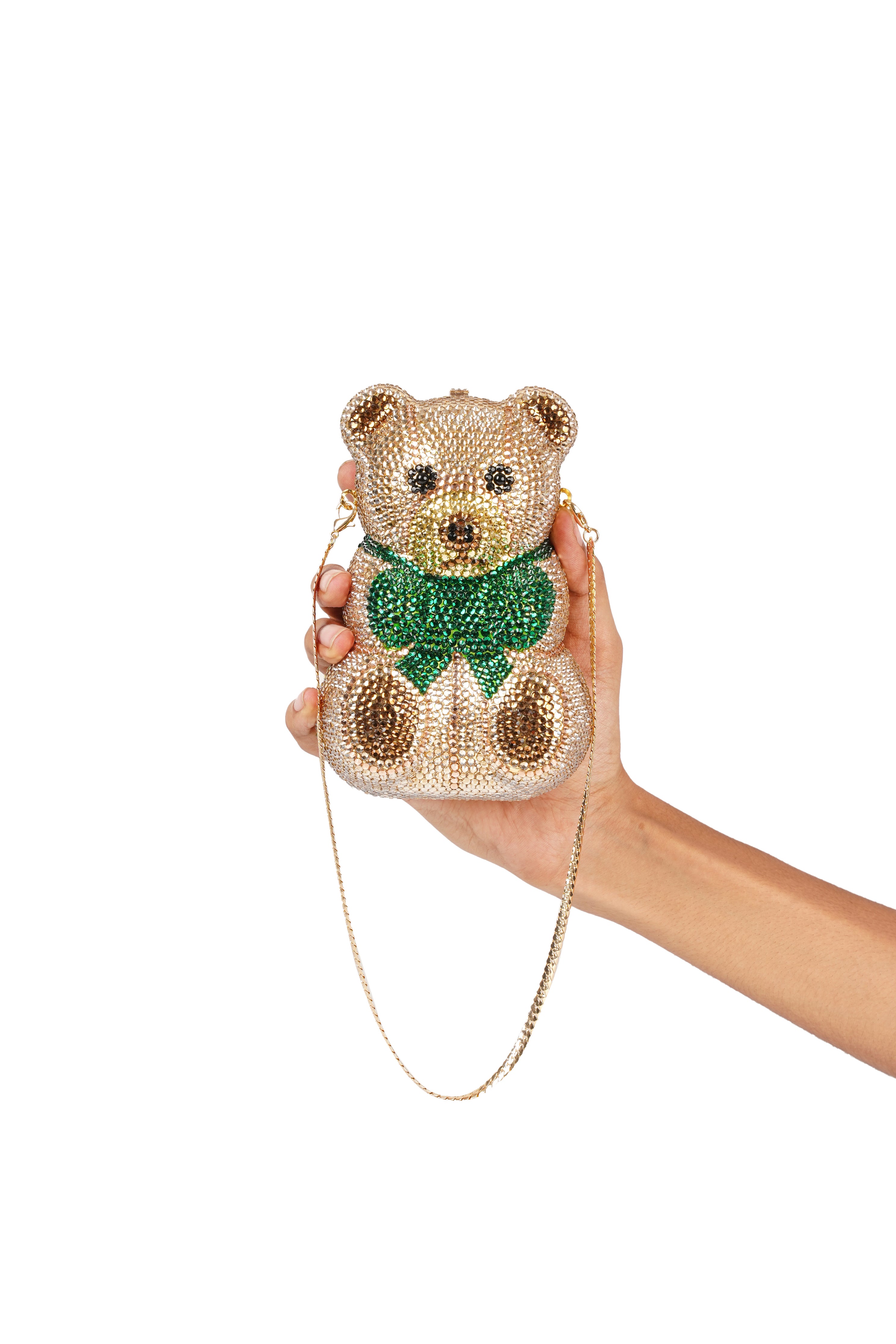 Spencer Bear Golden Clutch