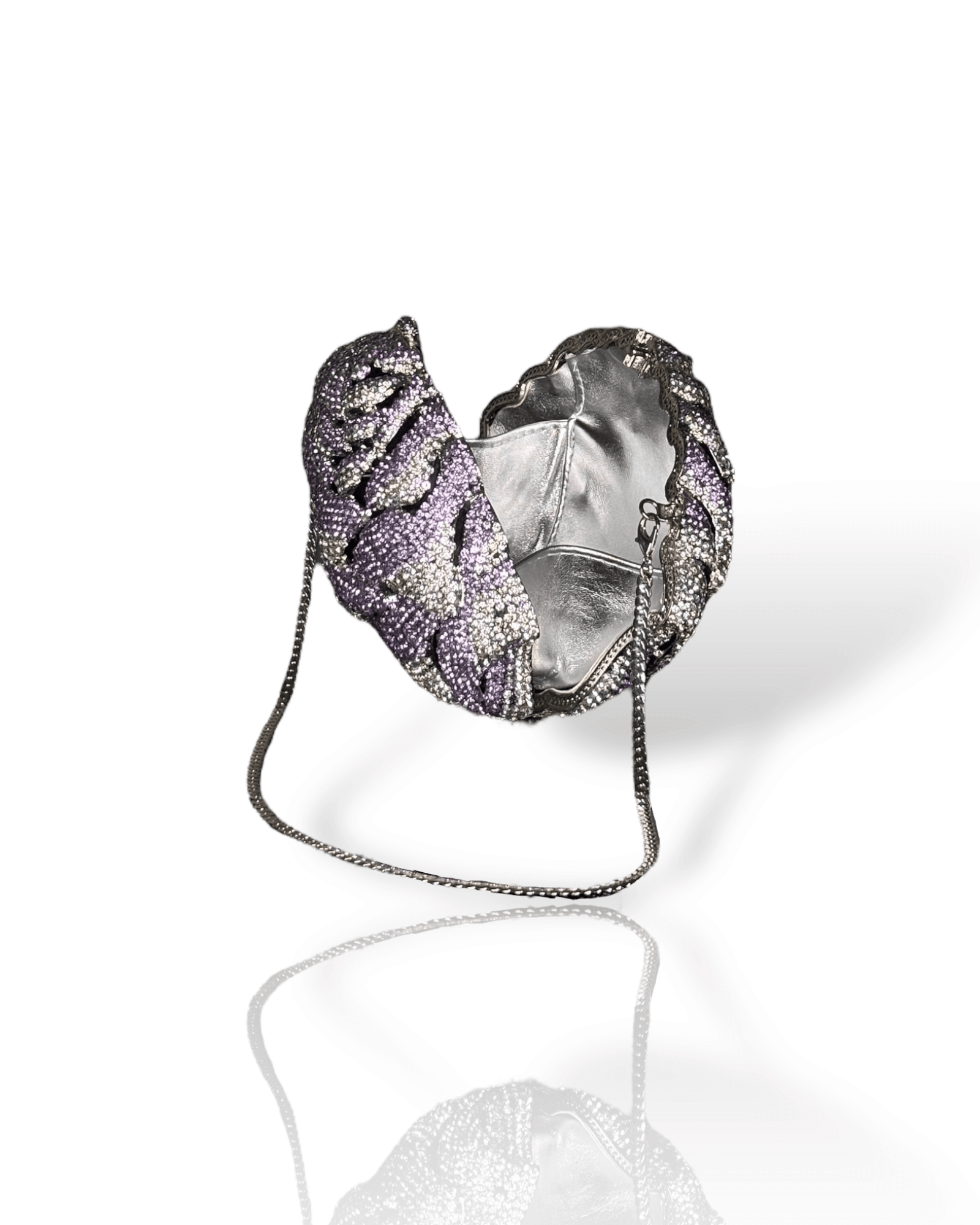 Peony Amethyst Clutch