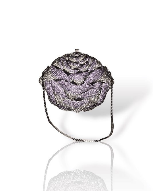 Peony Amethyst Clutch