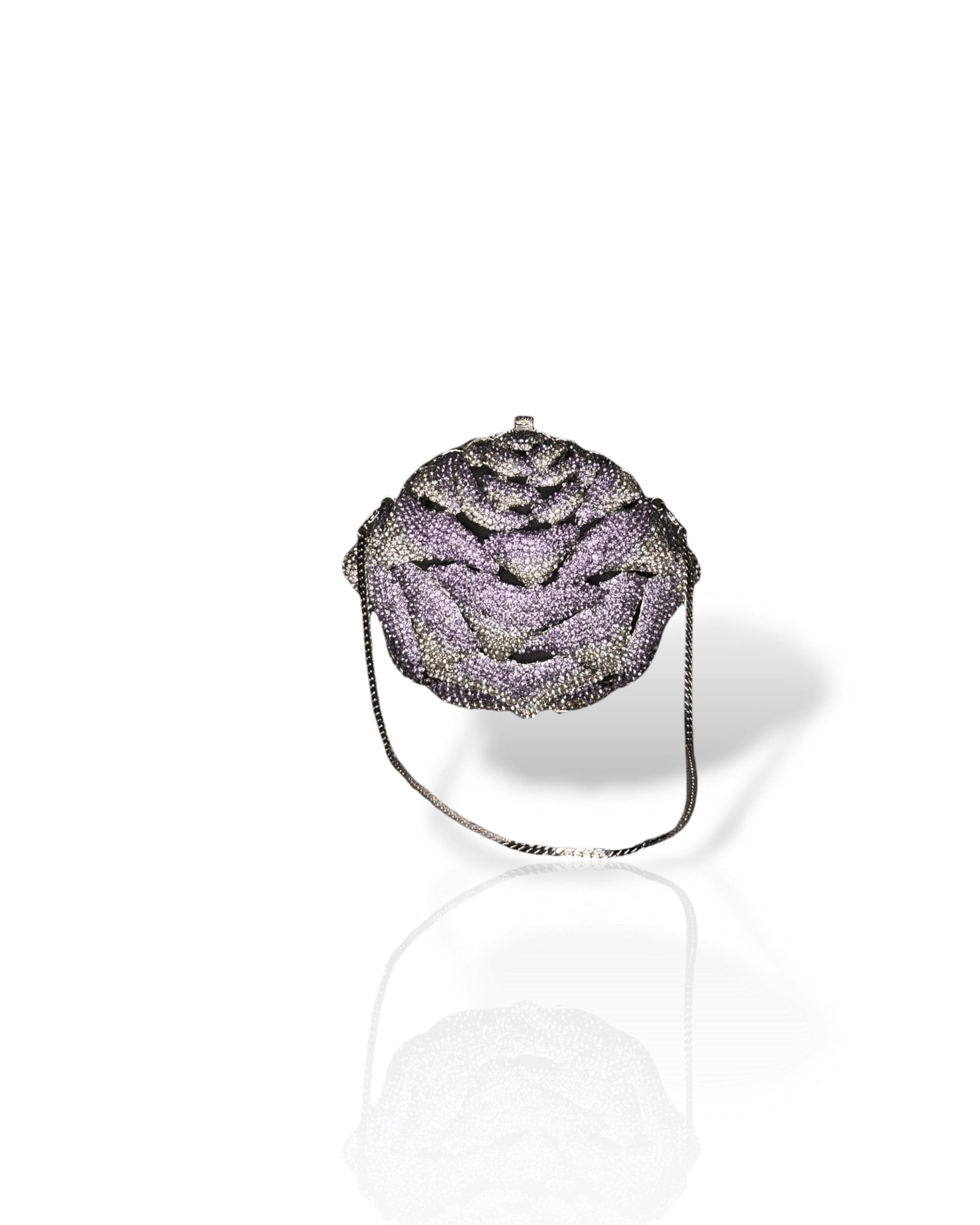 Peony Amethyst Clutch
