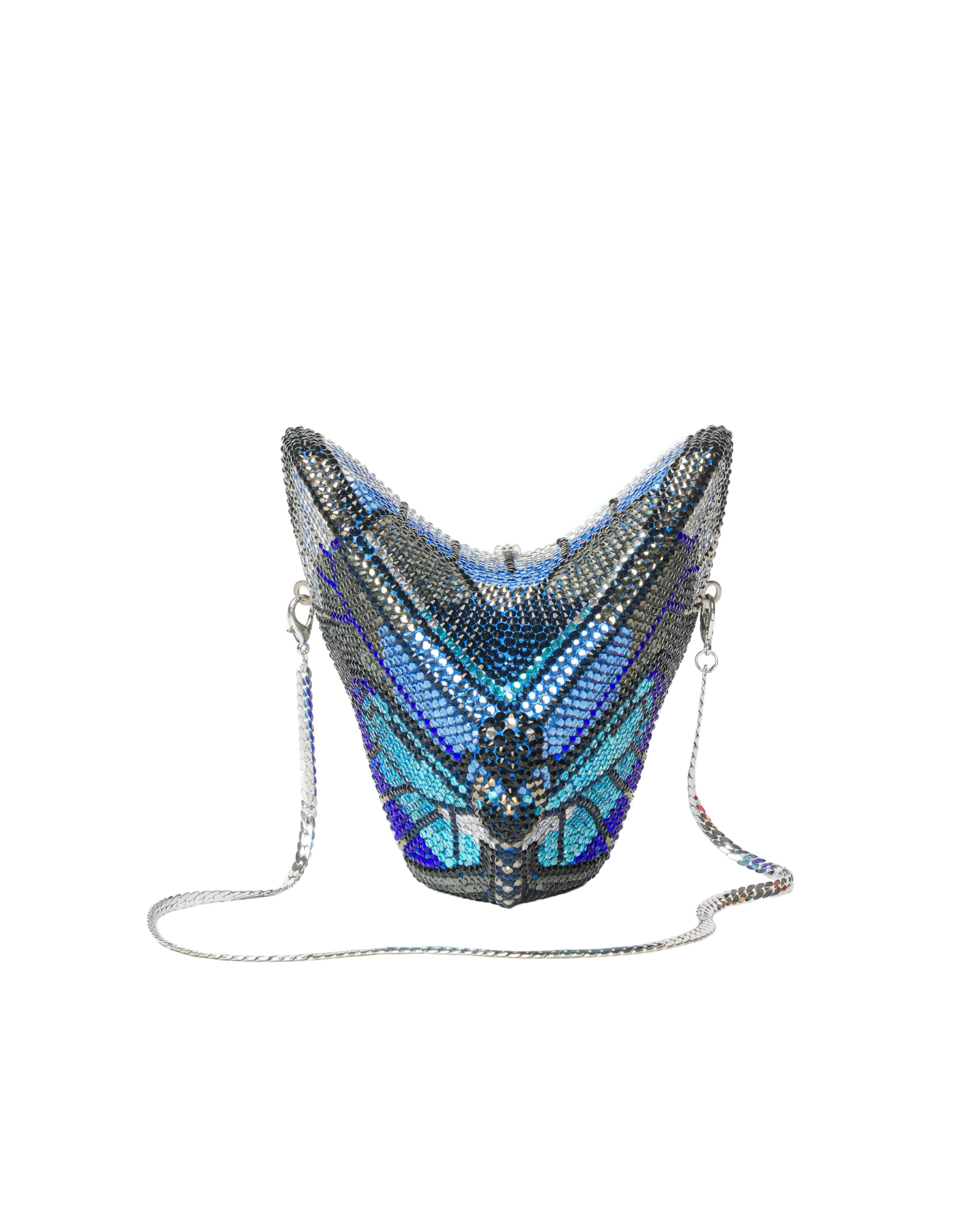 Butterfly Blue Clutch