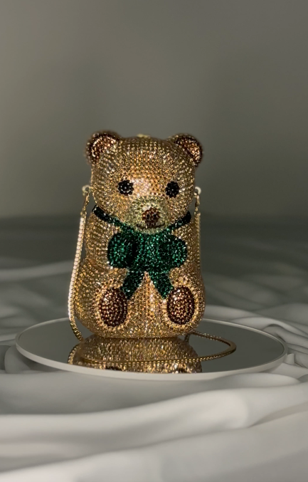 Spencer Bear Golden Clutch