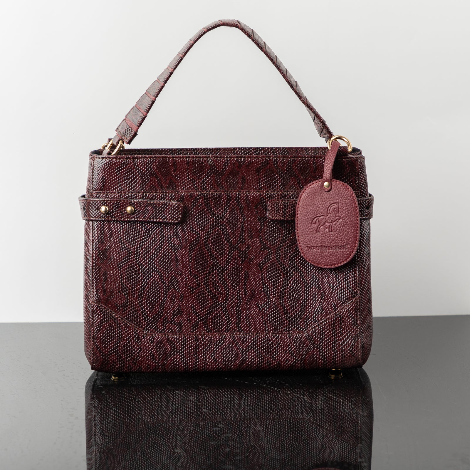 Medusa Croco Handbag