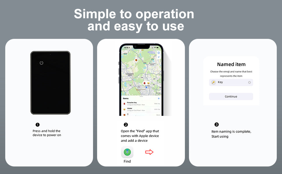 Slim Card item finder (apple MFI certified) (iOS only)