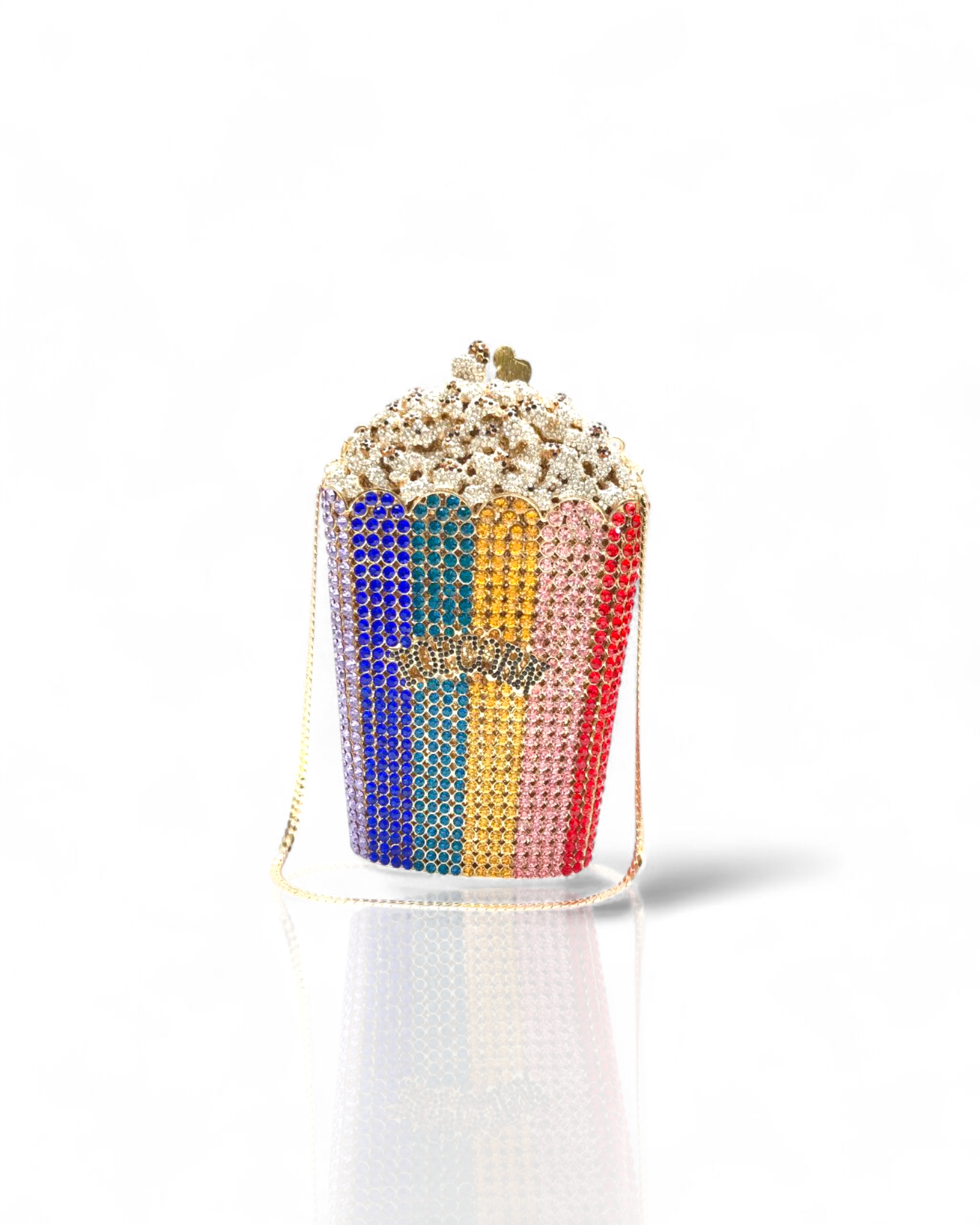 Rainbow Popcorn clutch