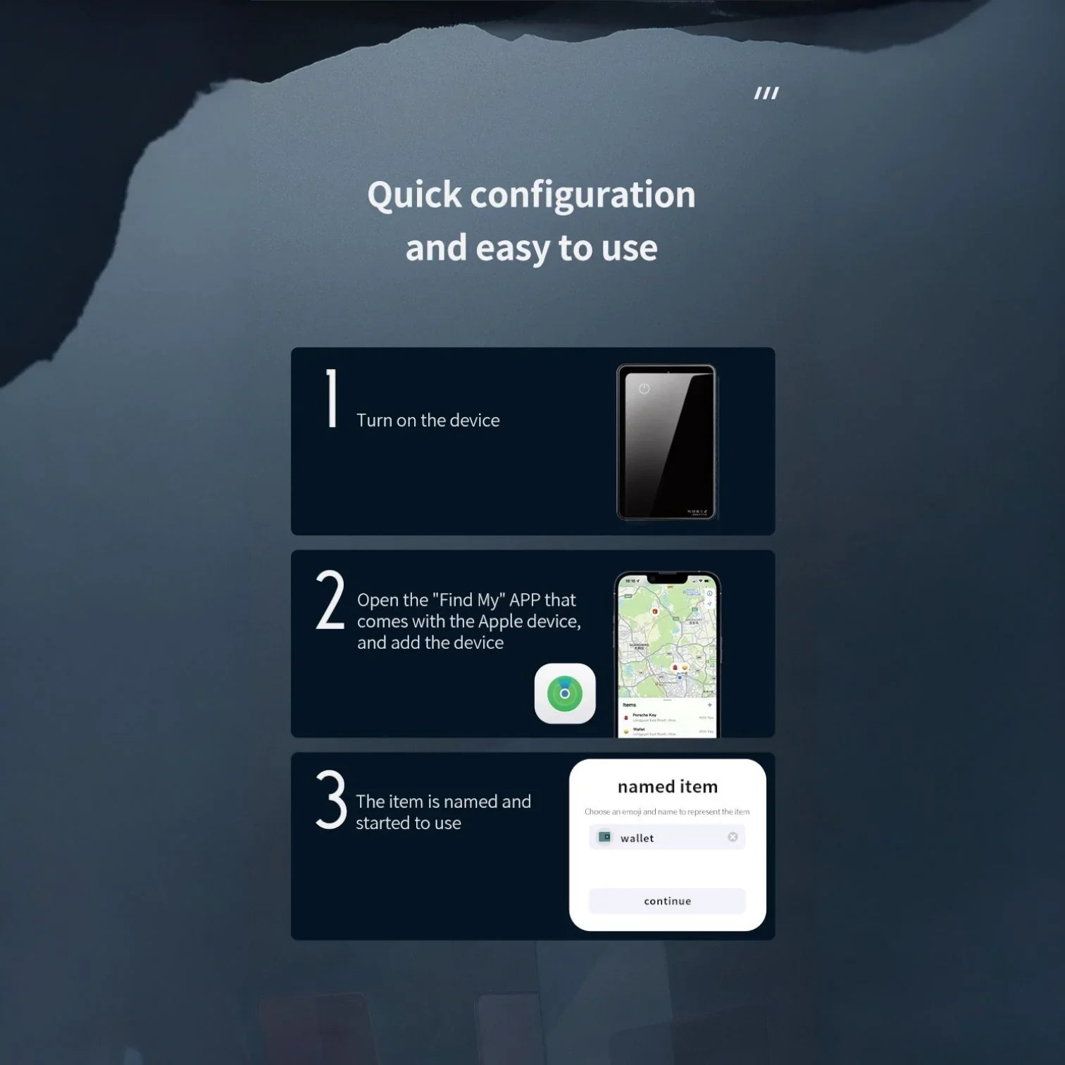 NEVERLOST Card finder (apple MFI certified) (iOS only)