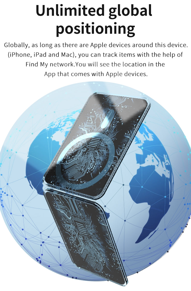 NEVERLOST Magsafe flip Wallet with INBUILT Apple Find My – Secure Card Storage & Tracking