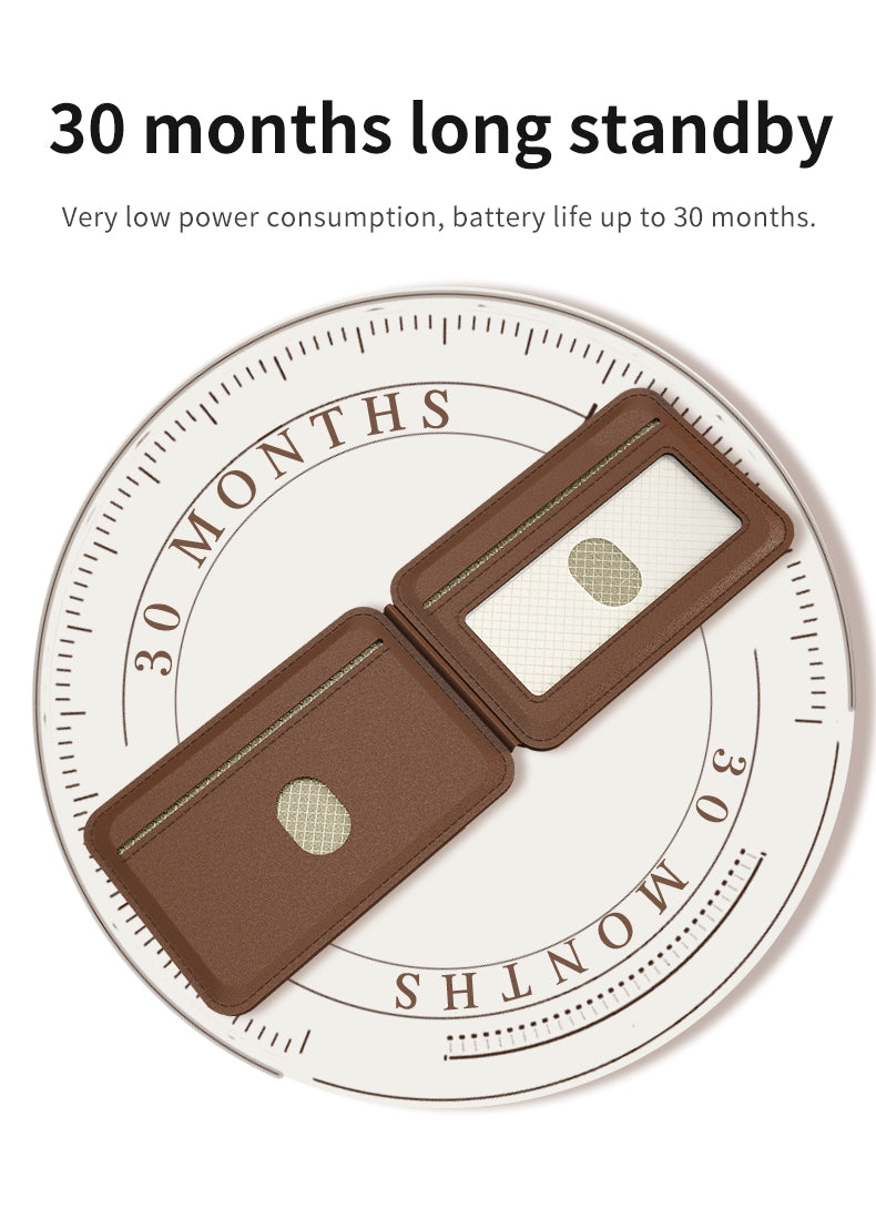 NEVERLOST Magsafe flip Wallet with INBUILT Apple Find My – Secure Card Storage & Tracking