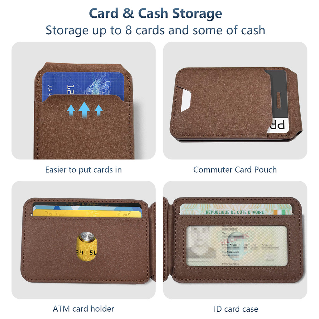 NEVERLOST Magsafe flip Wallet with INBUILT Apple Find My – Secure Card Storage & Tracking